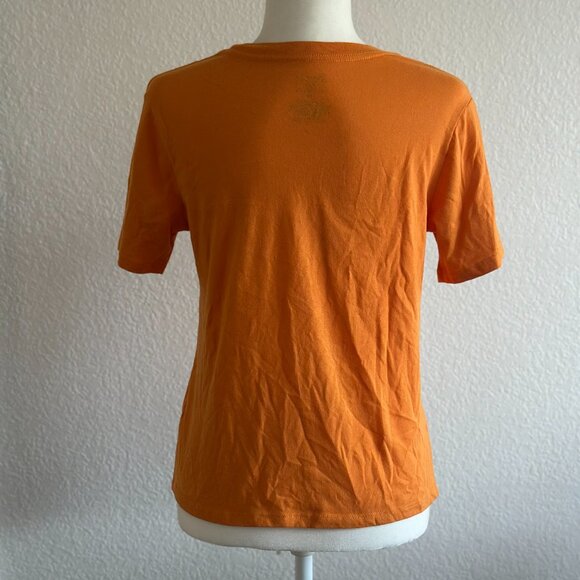 Zoe+Liv Jack O'Lantern Glitter Face Halloween T-Shirt Orange - Medium - Picture 4 of 5